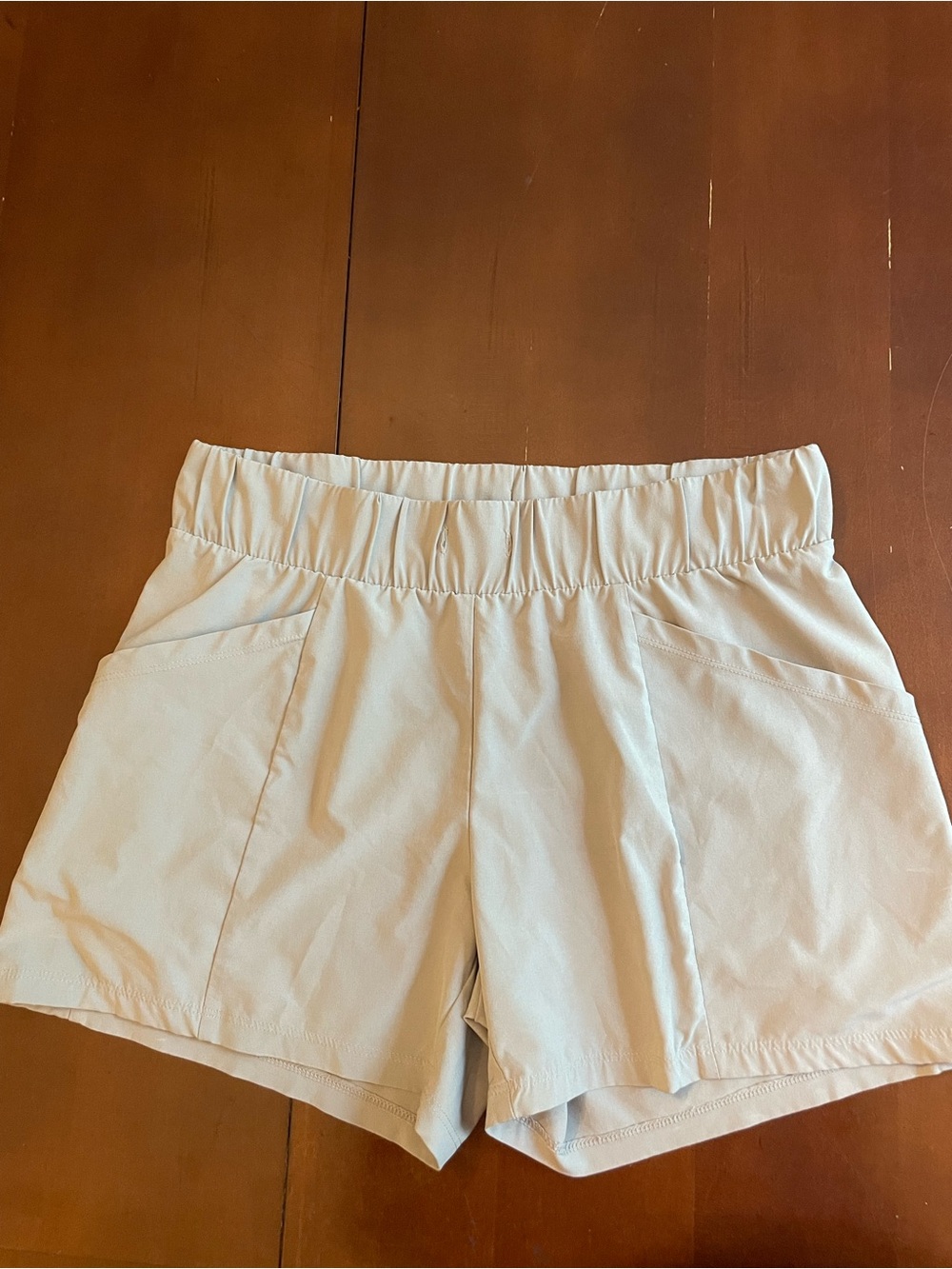 All in Motion Light Grey and Coral Women’s Elastic Waist Shorts from Target